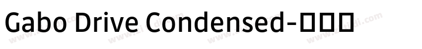 Gabo Drive Condensed字体转换